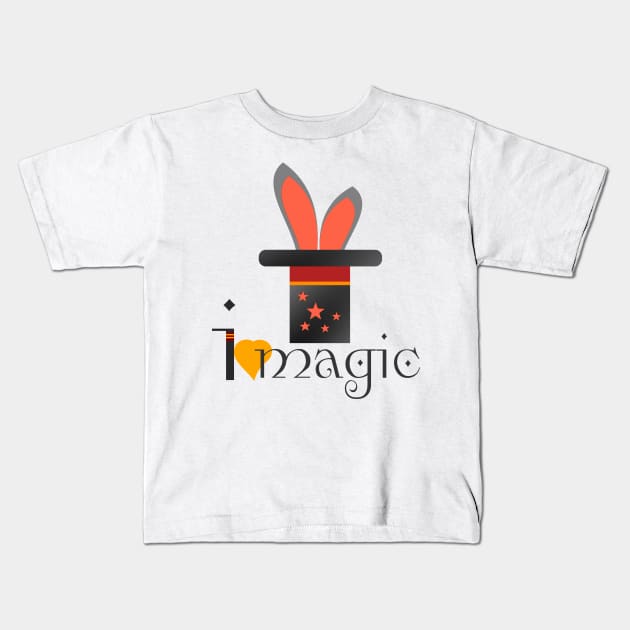 i love magic Kids T-Shirt by jaml-12